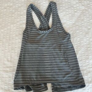ZYIA Gray Striped Tank